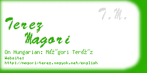 terez magori business card